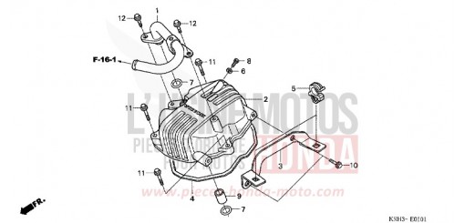ZYLINDERKOPFDECKEL (XR125L4,5,6,A/EKB/KB) XR125L4 de 2004